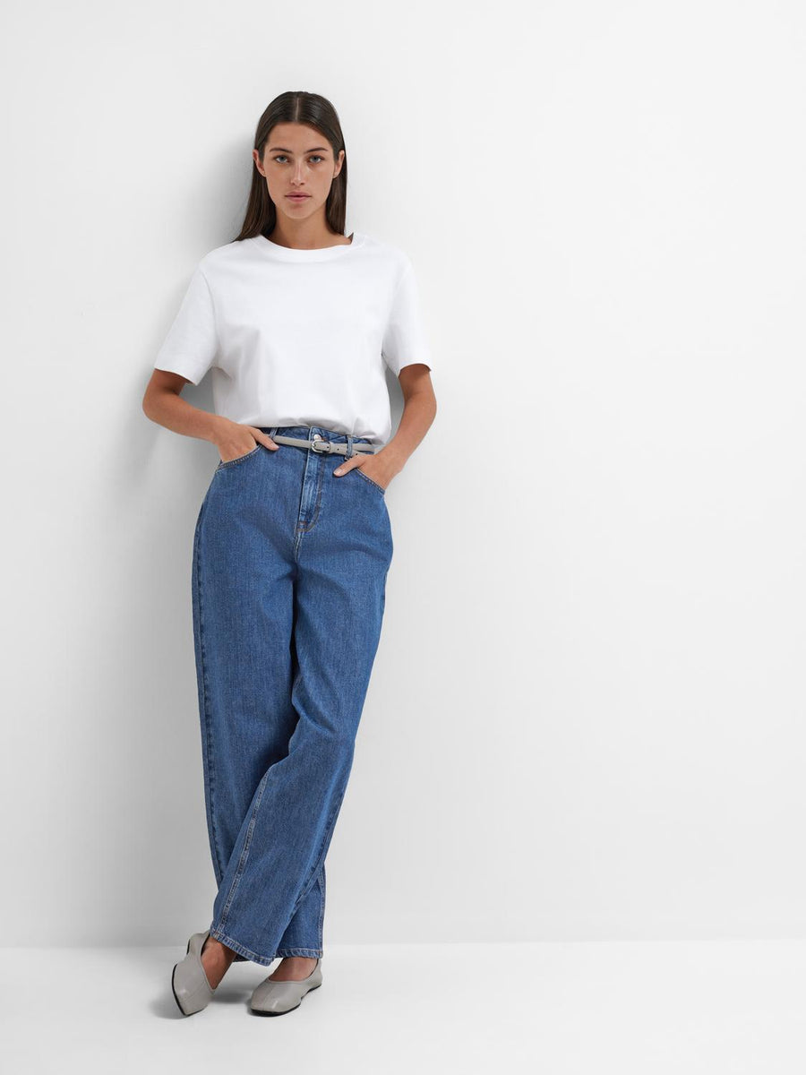 SELECTED FEMME Jeans Barrel SLFBELLA Organic Cotton