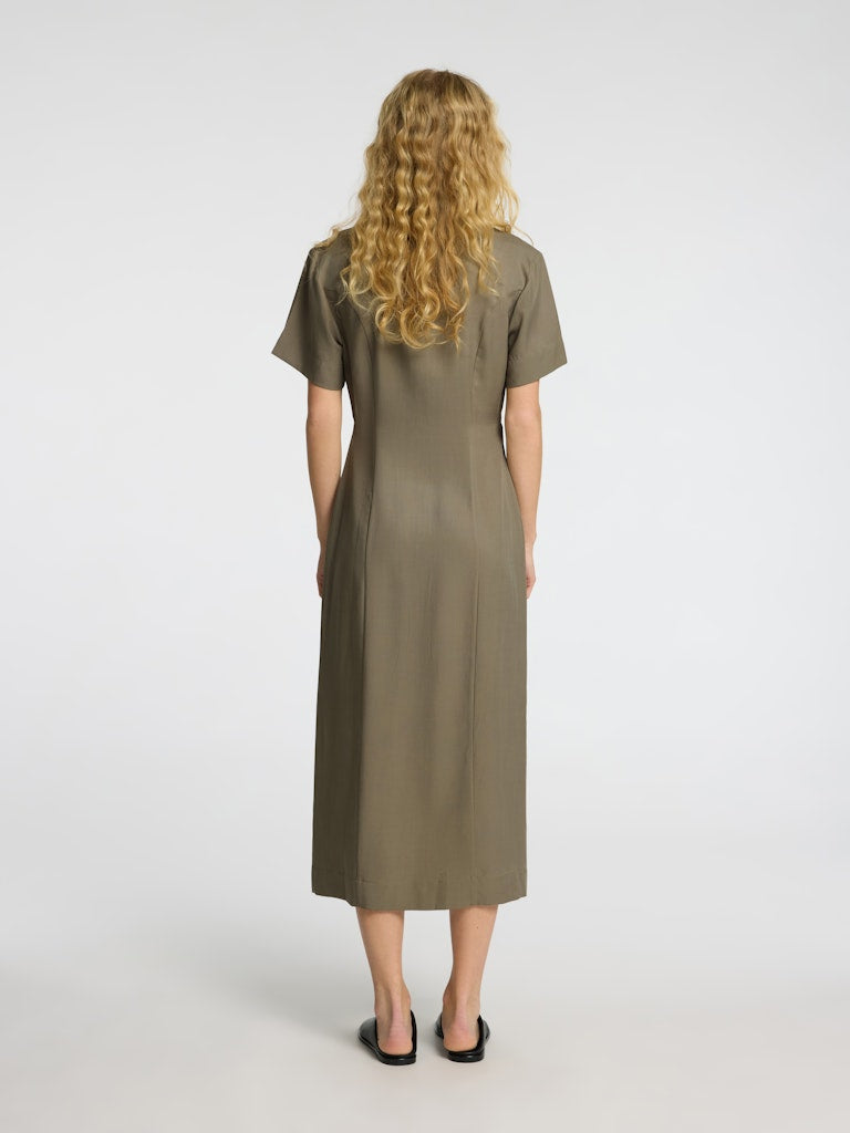 SELECTED FEMME Kleid SLFNATUK SS BUTTONED TENCEL™ Lyocell Linen