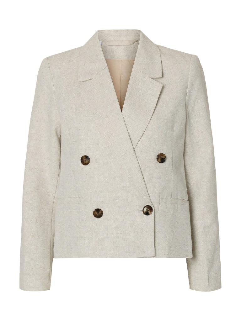 SELECTED FEMME Blazer SLFVENJA SUN LS Cotton Linen Mix
