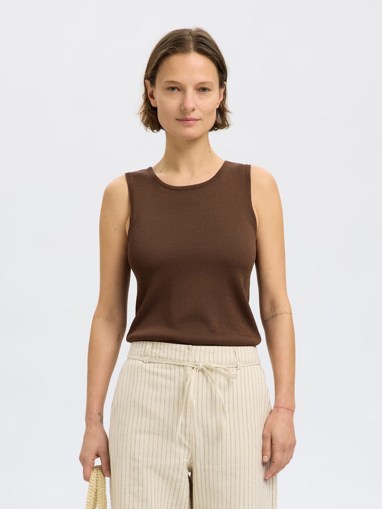 SELECTED FEMME Stricktop Ärmellos SLFMOON SUS Viscose