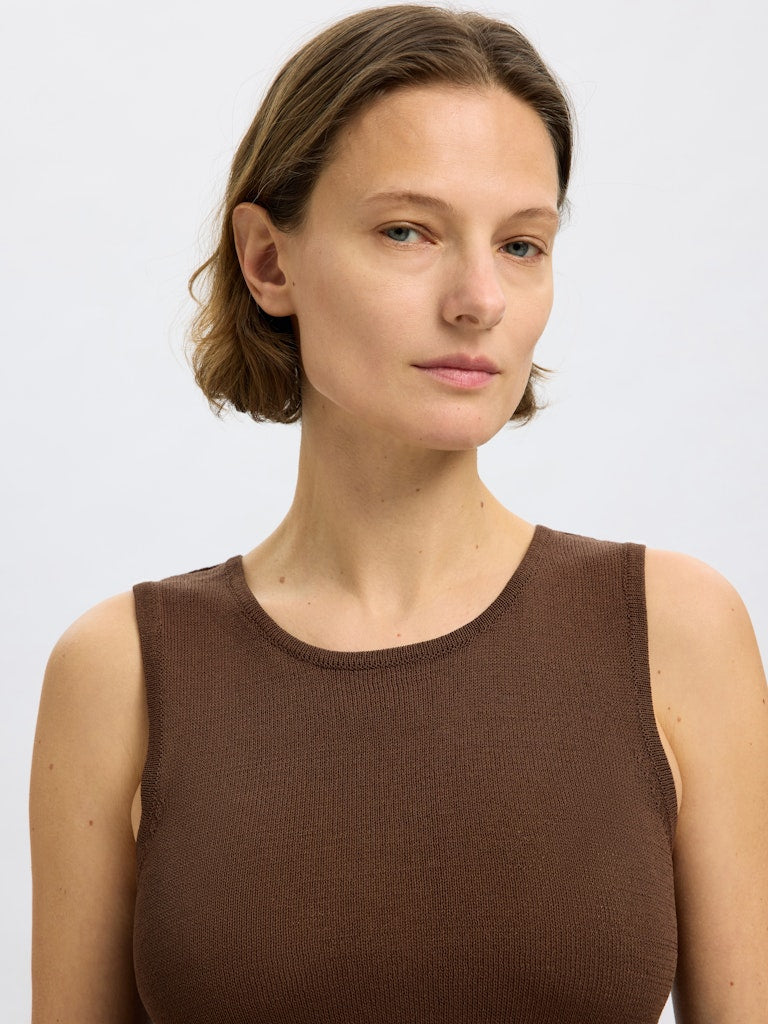 SELECTED FEMME Stricktop Ärmellos SLFMOON SUS Viscose