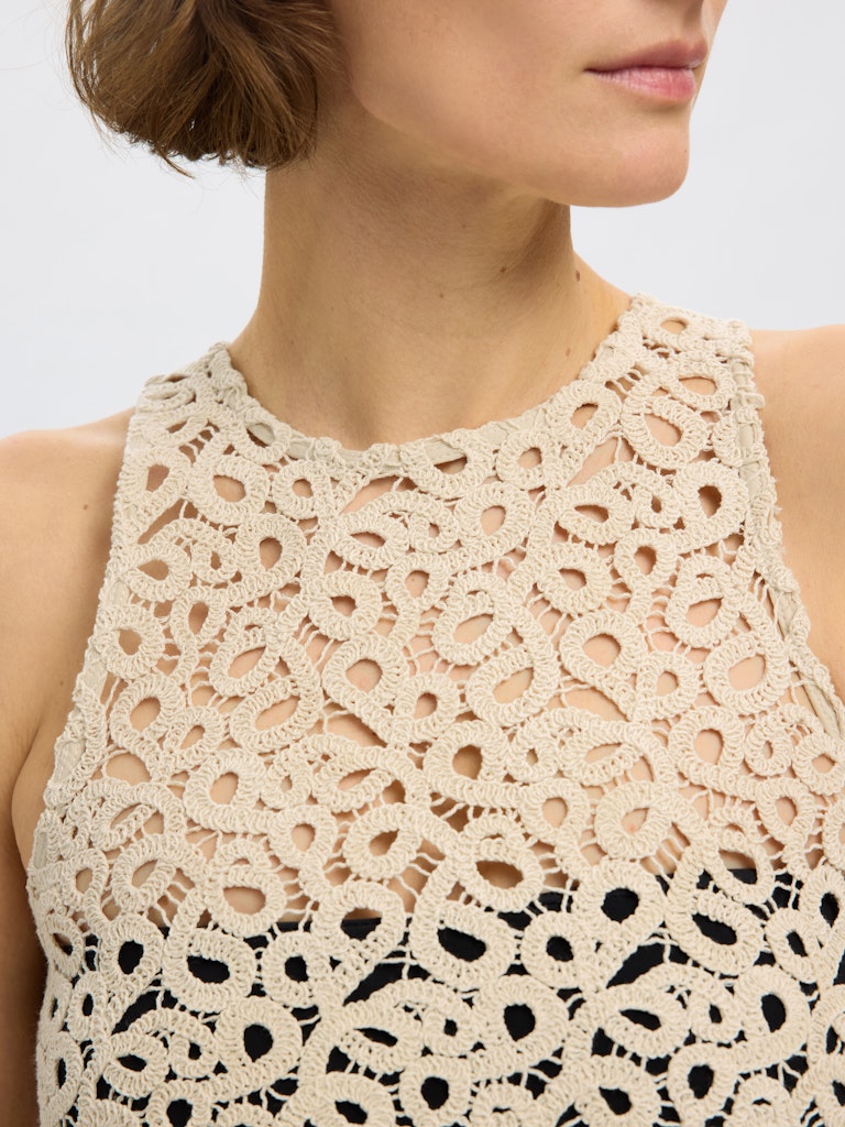 SELECTED FEMME Tanktop SLFALIMA CROCHET Organic Cotton