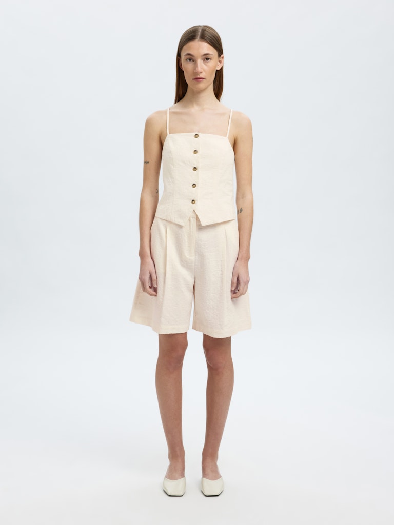 SELECTED FEMME Tanktop SLFMETTE BUTTONED Organic Cotton