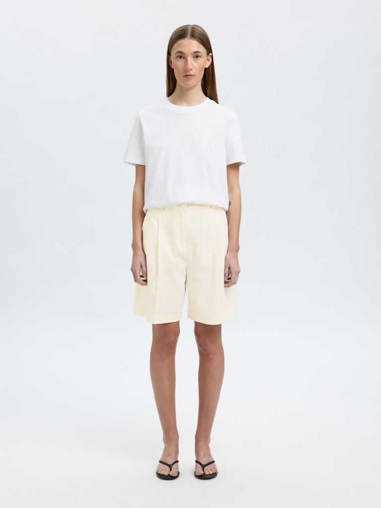 SELECTED FEMME Shorts SLFMETTE HW Organic Cotton Linen Mix