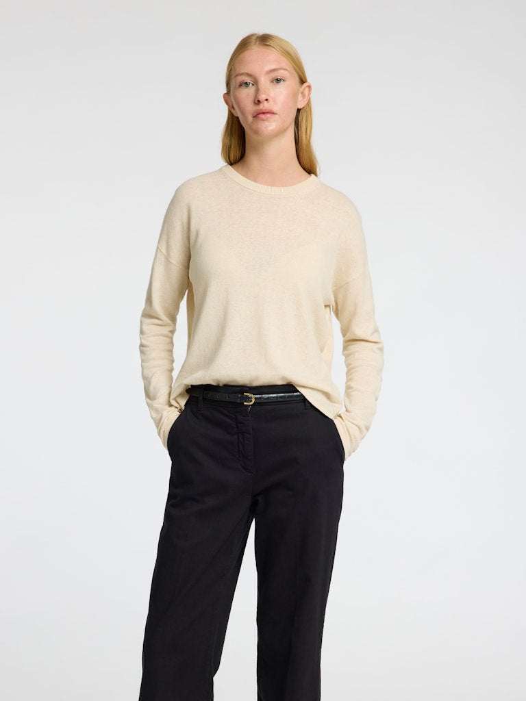 SELECTED FEMME Pullover SLFLAURA Cotton Linen Mix