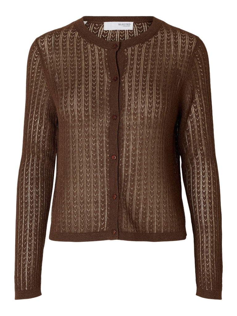 SELECTED FEMME Strickjaecke SLFHENNAH Lyocell Hemp Mix