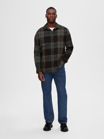 SELECTED HOMME Hemd SLHREGOWEN-FLANNEL Cotton