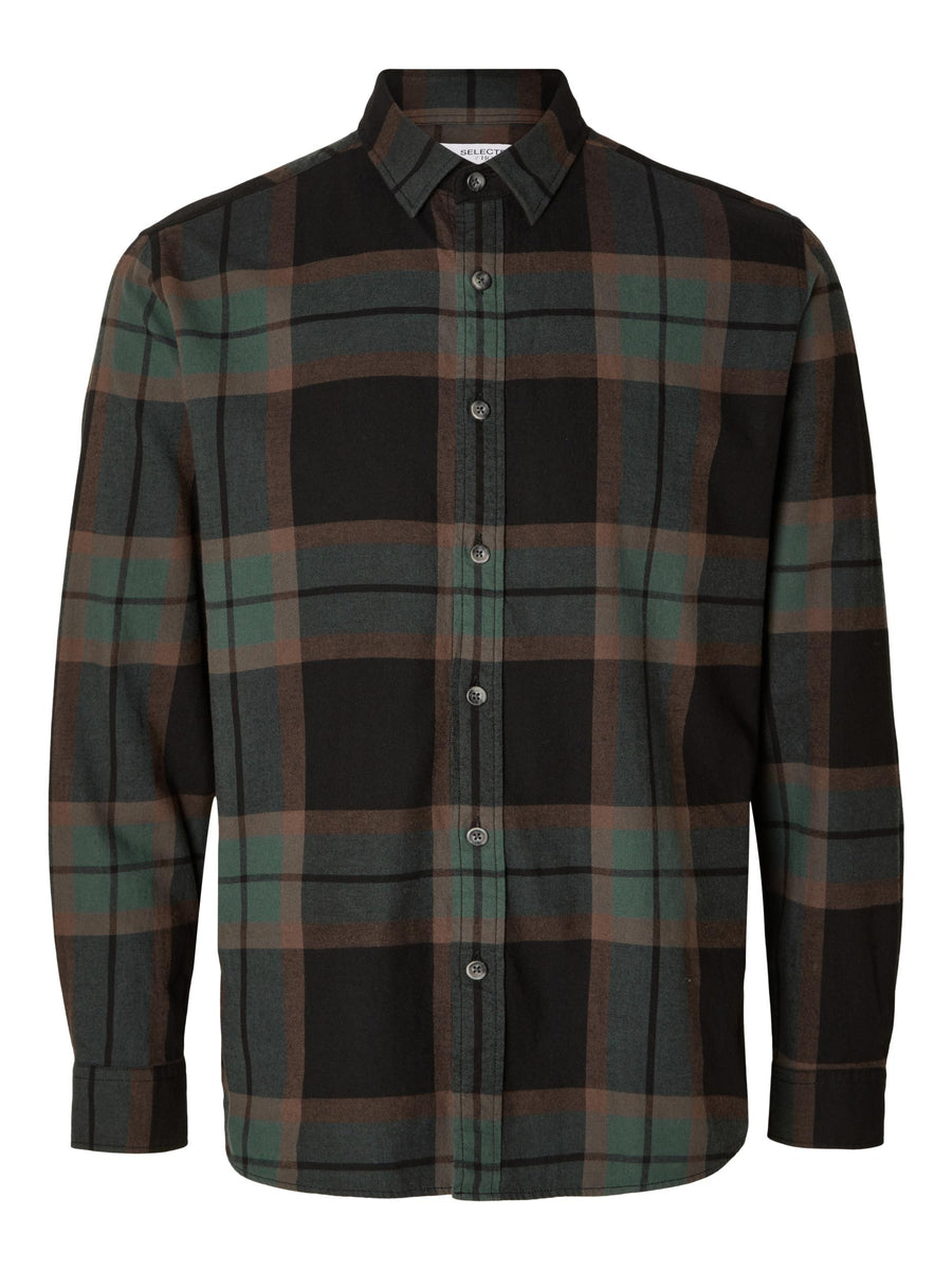 SELECTED HOMME Hemd SLHREGOWEN-FLANNEL Cotton