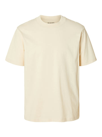 SELECTED HOMME T-Shirt O-Neck SLHCOLMAN SLUB Organic Cotton