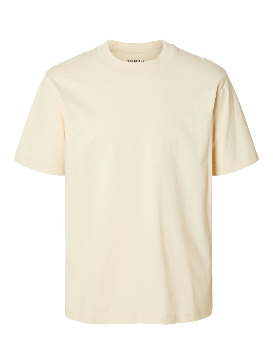 SELECTED HOMME T-Shirt O-Neck SLHCOLMAN SLUB Organic Cotton