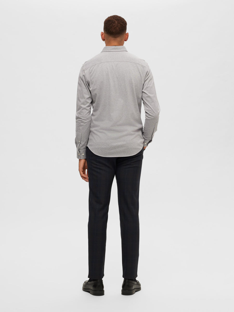 SELECTED HOMME Hemd SLHSLIMBOND-PIQUE Recycled Cotton