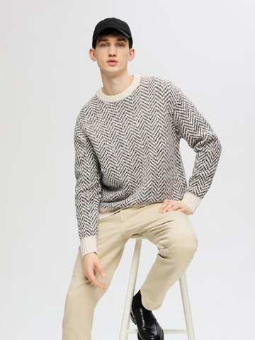 SELECTED HOMME Crew Neck SLHHARRY Wool Blend