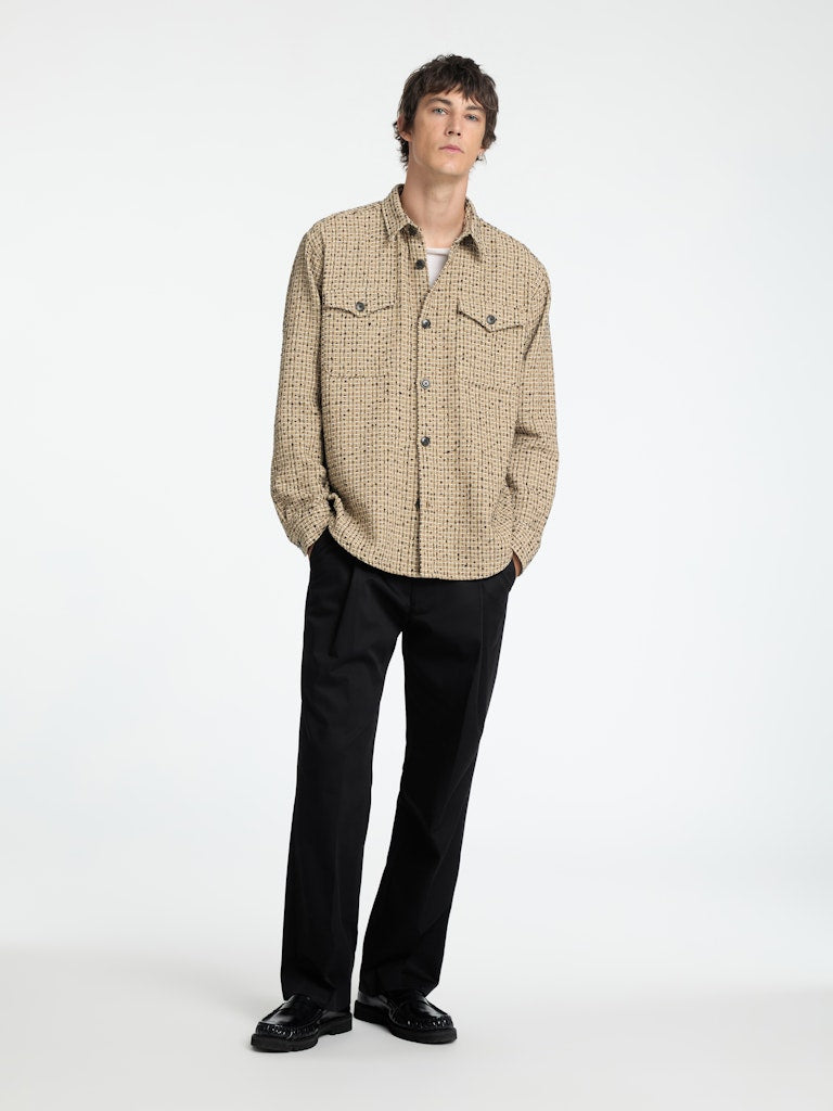 SELECTED HOMME Overshirt gestreift SLHBOXY-MASON Cotton Blend