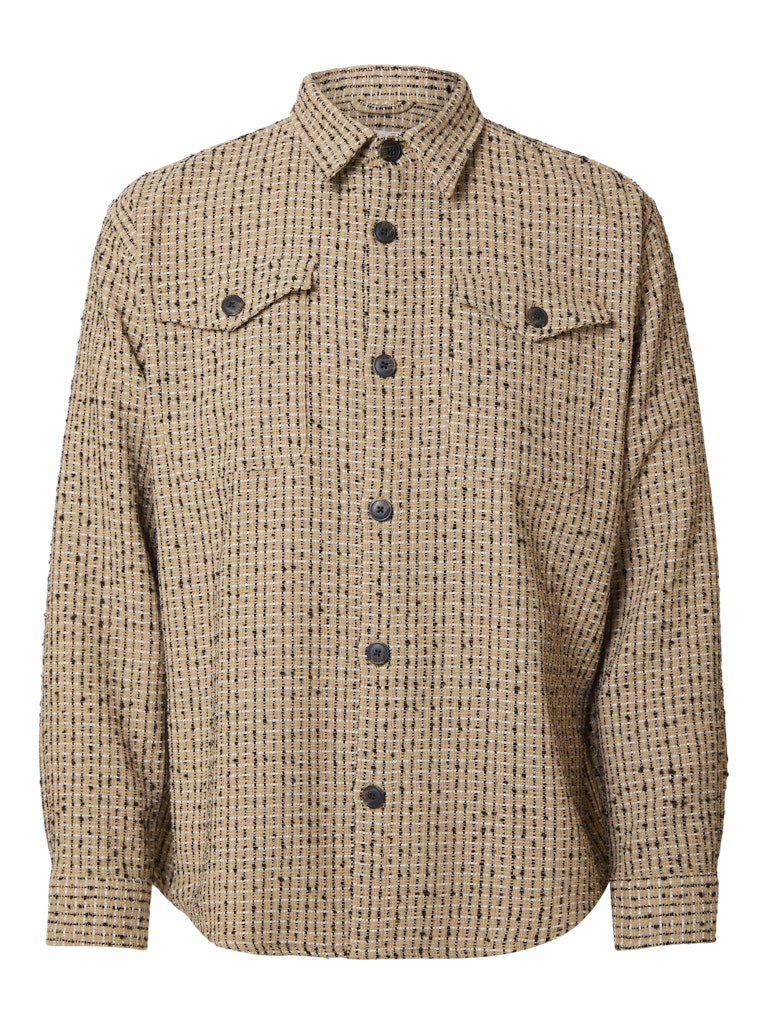 SELECTED HOMME Overshirt gestreift SLHBOXY-MASON Cotton Blend