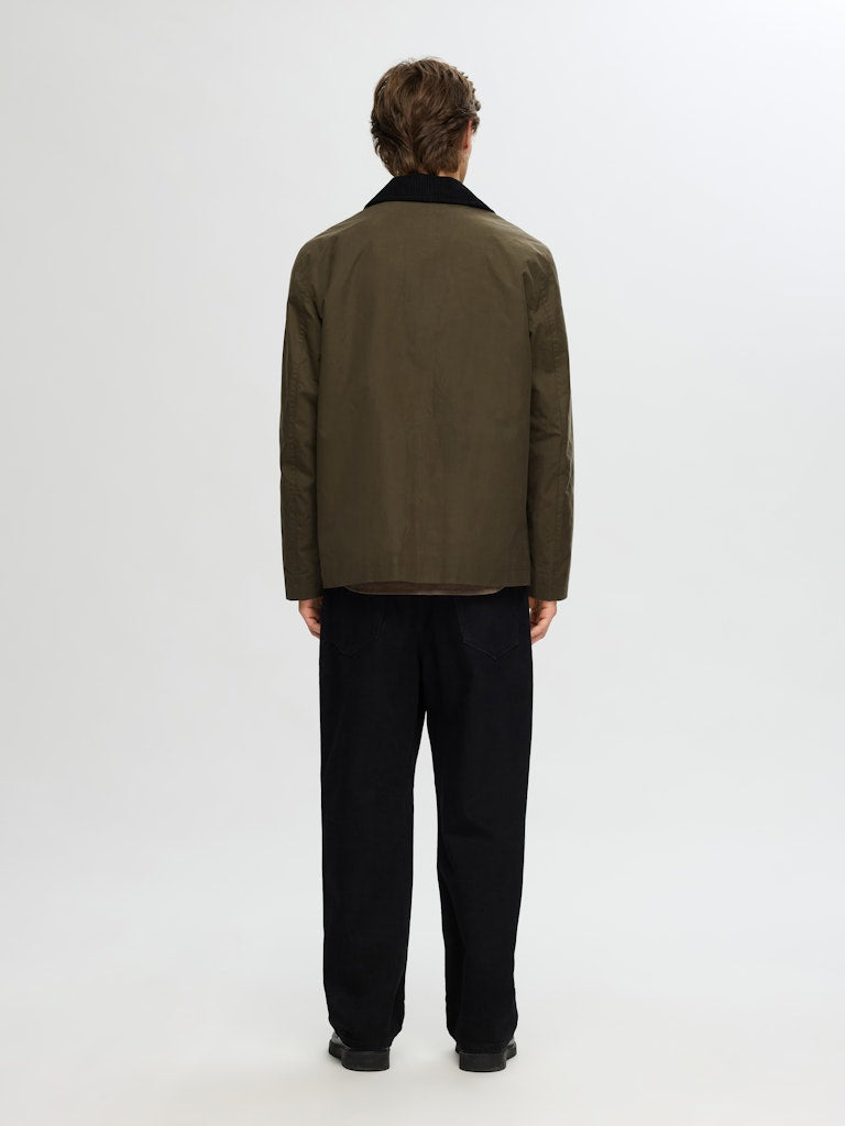 SELECTED HOMME Jacke SLHWALTER Waxed Cotton