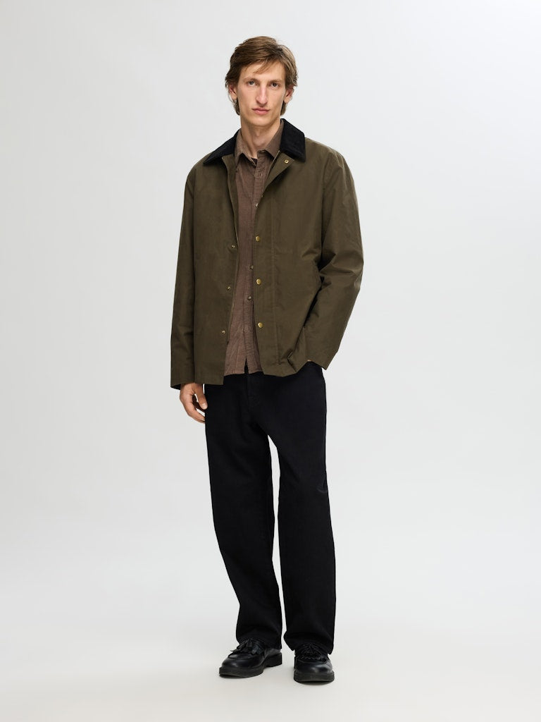 SELECTED HOMME Jacke SLHWALTER Waxed Cotton