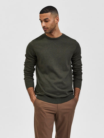 SELECTED HOMME Crew Neck SLHBERG Organic Cotton