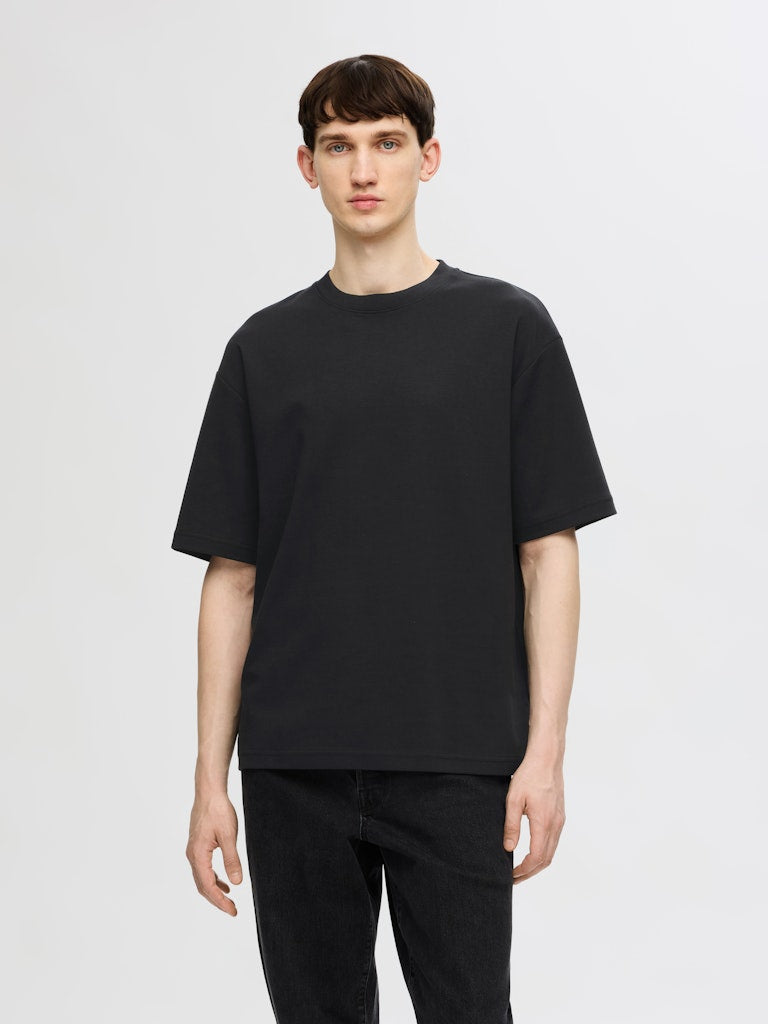 SELECTED HOMME T-Shirt O-Neck SLHLOOSEOSCAR Organic Cotton