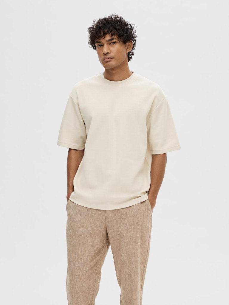 SELECTED HOMME T-Shirt O-Neck SLHLOOSEOSCAR Organic Cotton