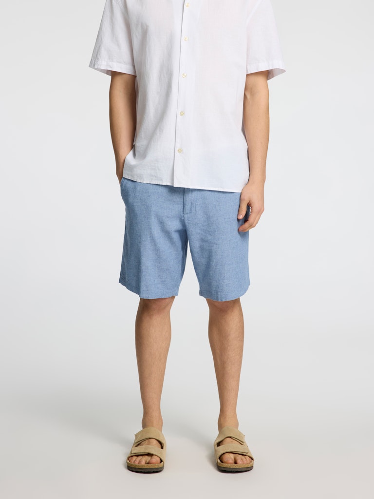 SELECTED HOMME Shorts SLHREGULAR-BRODY Organic Cotton Linen Mix
