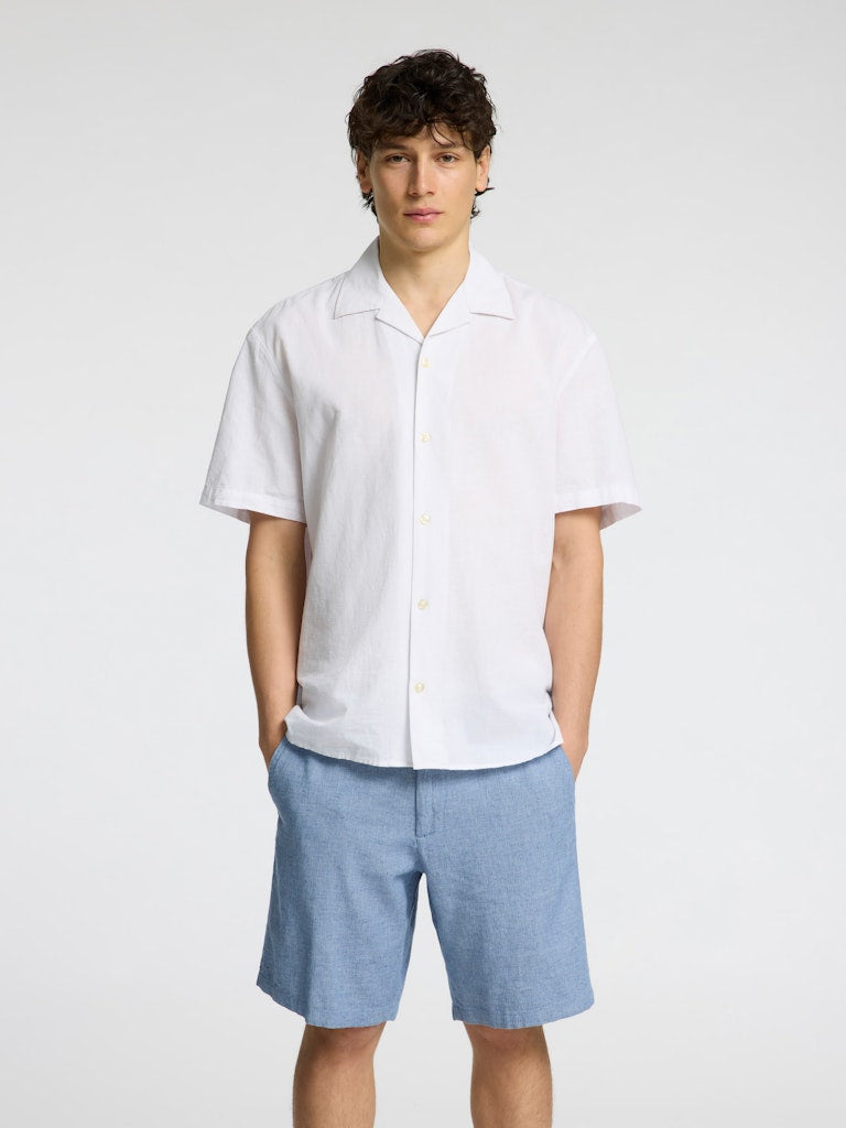 SELECTED HOMME Shorts SLHREGULAR-BRODY Organic Cotton Linen Mix