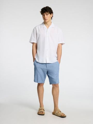 SELECTED HOMME Shorts SLHREGULAR-BRODY Organic Cotton Linen Mix