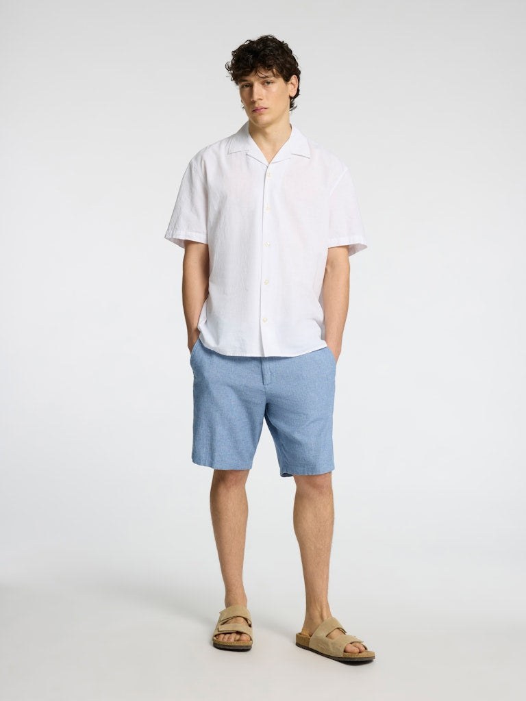SELECTED HOMME Shorts SLHREGULAR-BRODY Organic Cotton Linen Mix