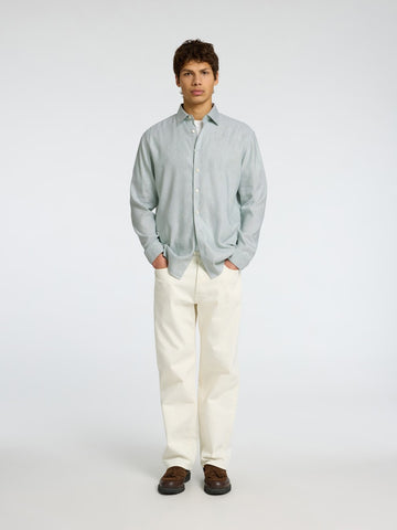 SELECTED HOMME Hemd SLHREG-LEO LIGHT TENCEL™ Lyocell Blend