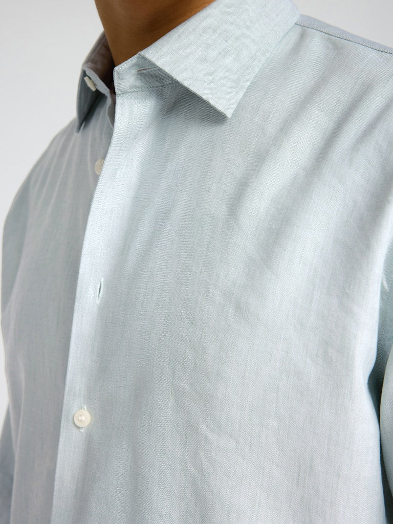 SELECTED HOMME Hemd SLHREG-LEO LIGHT TENCEL™ Lyocell Blend