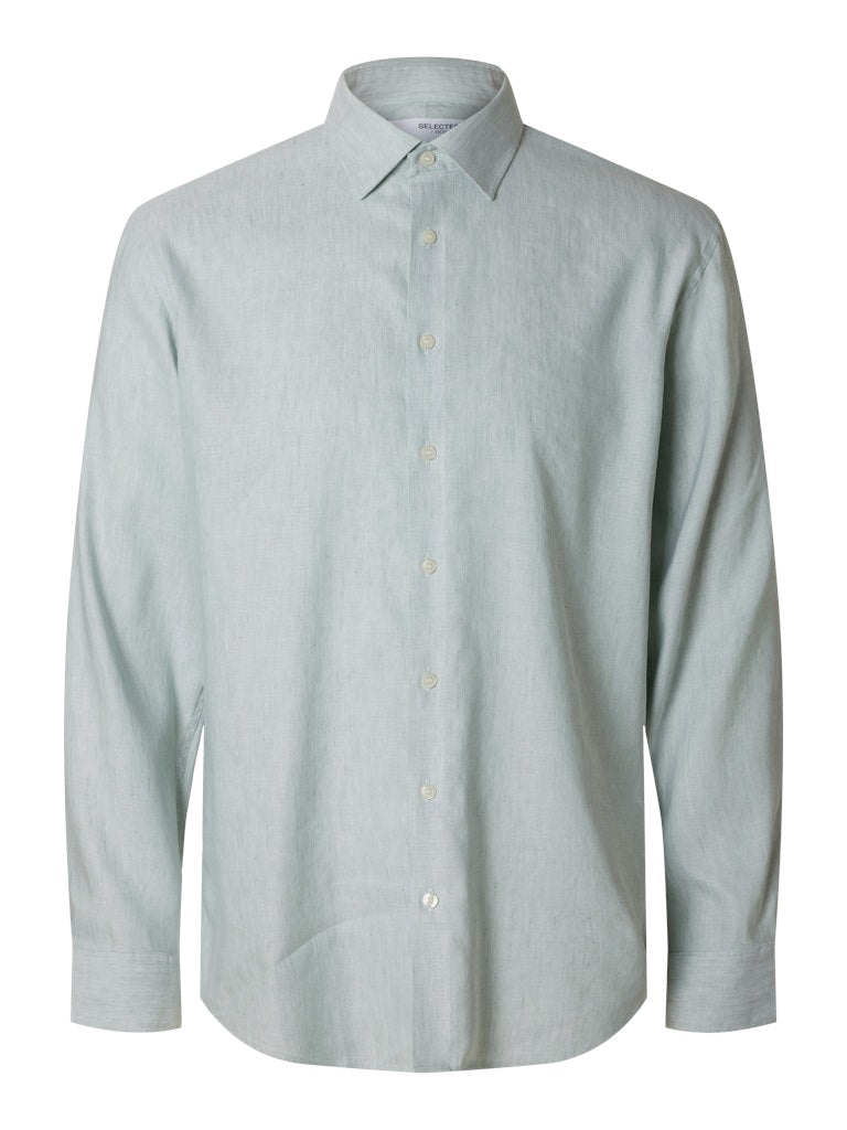 SELECTED HOMME Hemd SLHREG-LEO LIGHT TENCEL™ Lyocell Blend