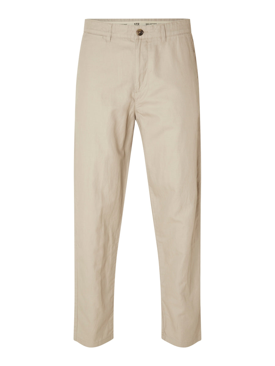 SELECTED HOMME Chino Hose SLH172-SLIM Leinen