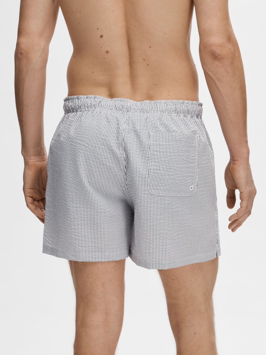 SELECTED HOMME Swim Shorts SLHCOOPER-SEERSUCKER Cotton