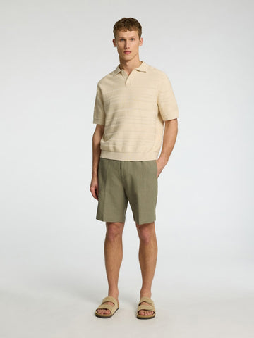 SELECTED HOMME Poloshirt SLHFOAM SS KNIT Organic Cotton