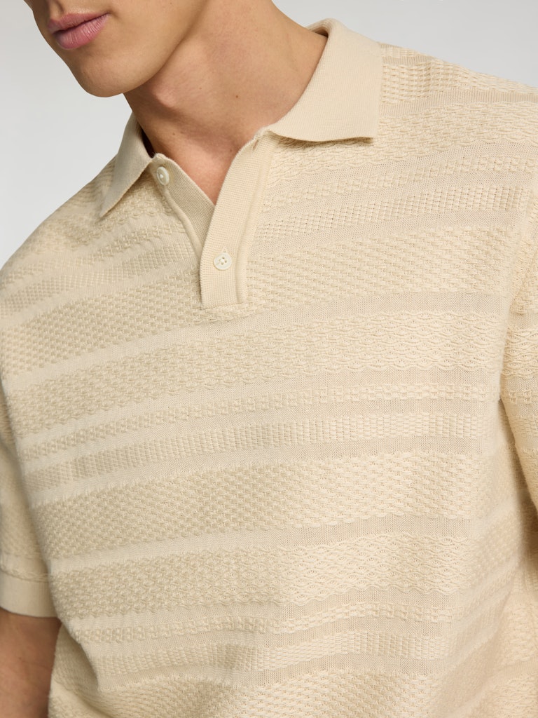 SELECTED HOMME Poloshirt SLHFOAM SS KNIT Organic Cotton