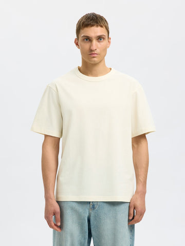 SELECTED HOMME T-Shirt O-Neck SLHRELAXEDER SS Organic Cotton