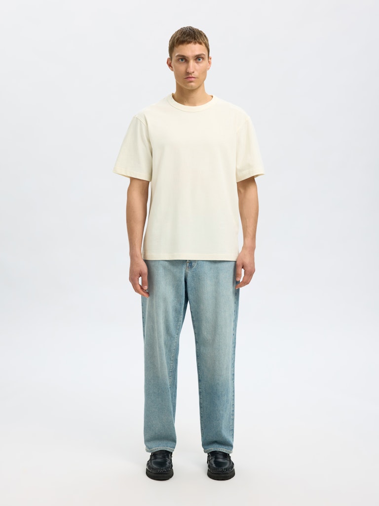 SELECTED HOMME T-Shirt O-Neck SLHRELAXEDER SS Organic Cotton