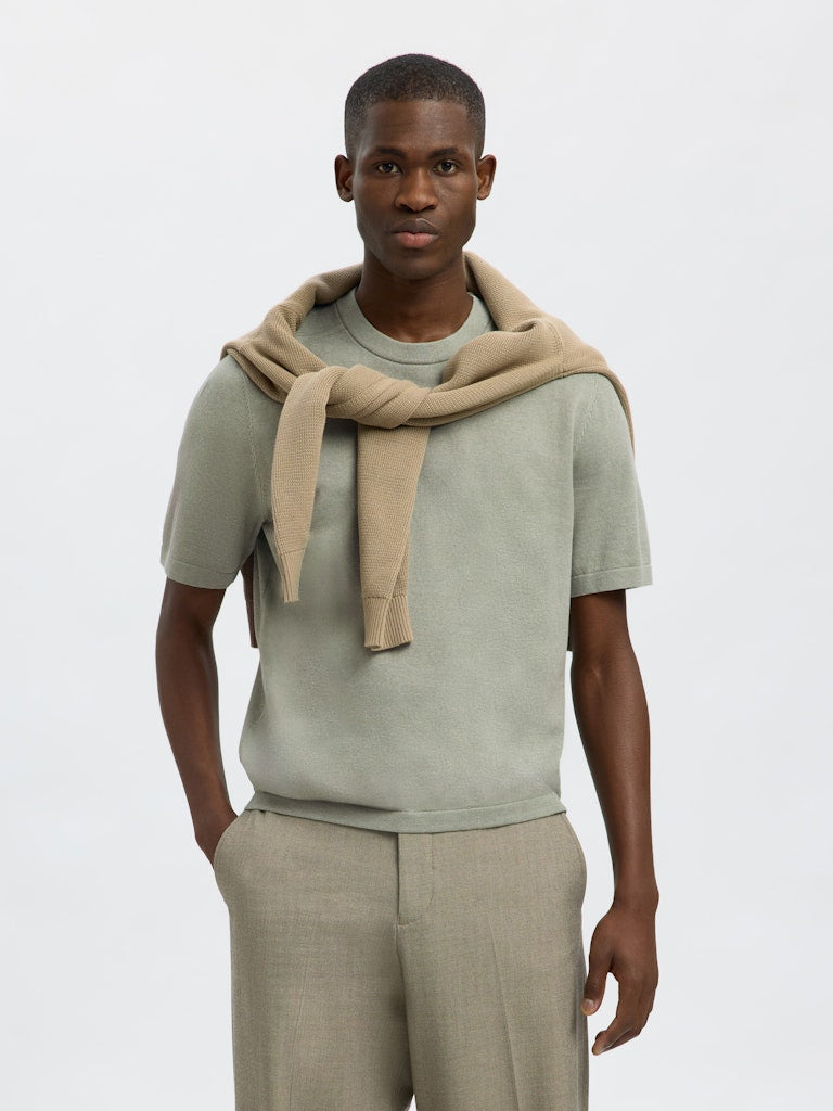 SELECTED HOMME T-Shirt O-Neck SLHBERG SS Organic Cotton Blend