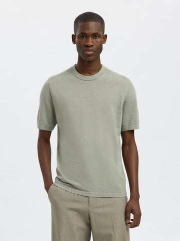 SELECTED HOMME T-Shirt O-Neck SLHBERG SS Organic Cotton Blend