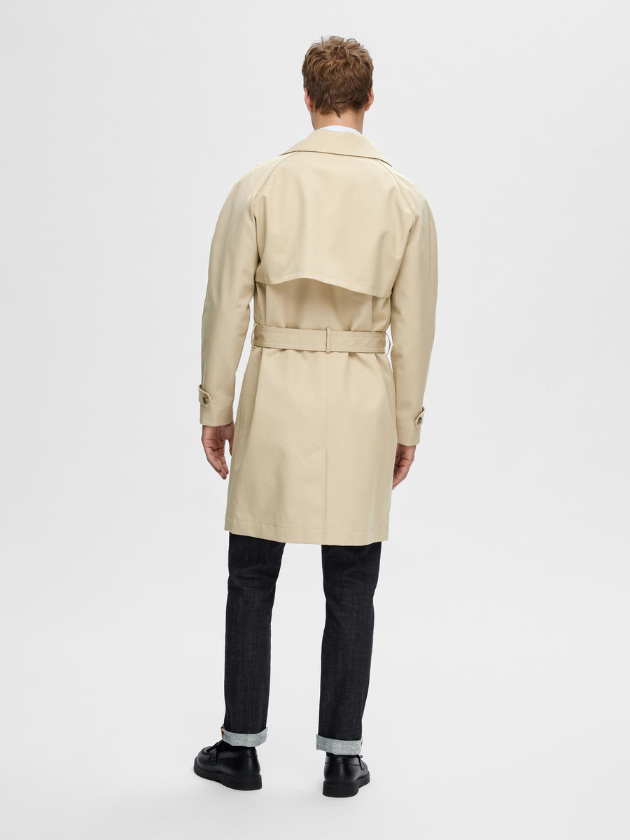 SELECTED HOMME Trench Coat SLHARCHIVE Polyester