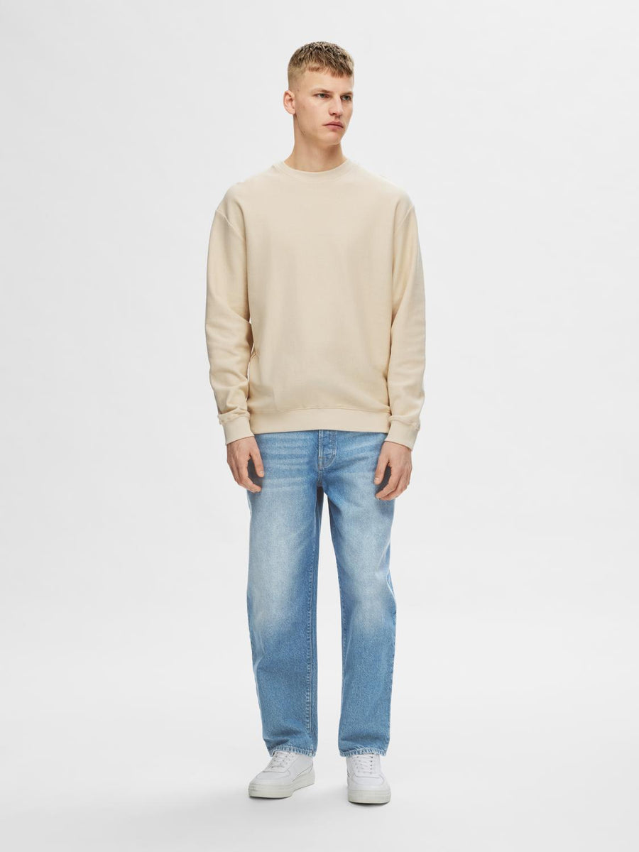 SELECTED HOMME Sweatshirt SLHRELAXOSKAR Organic Cotton