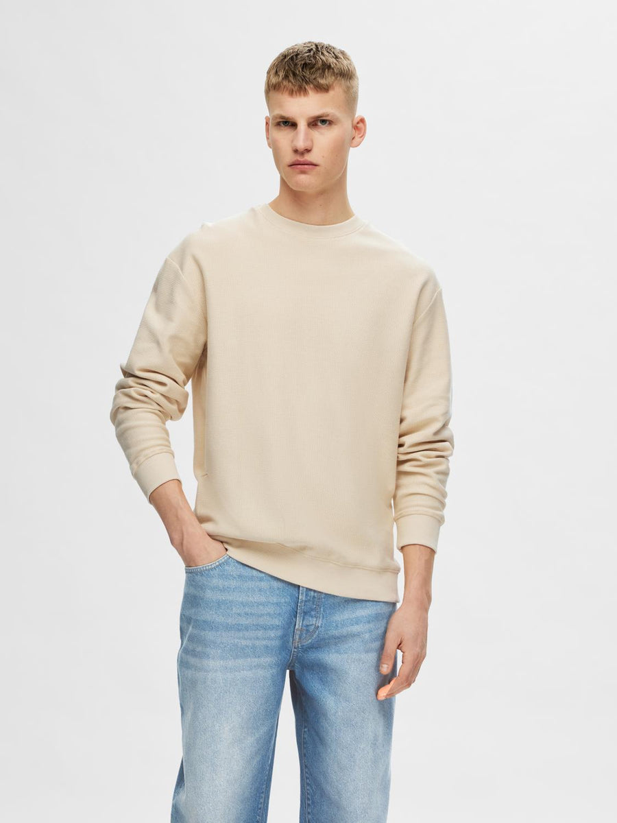 SELECTED HOMME Sweatshirt SLHRELAXOSKAR Organic Cotton