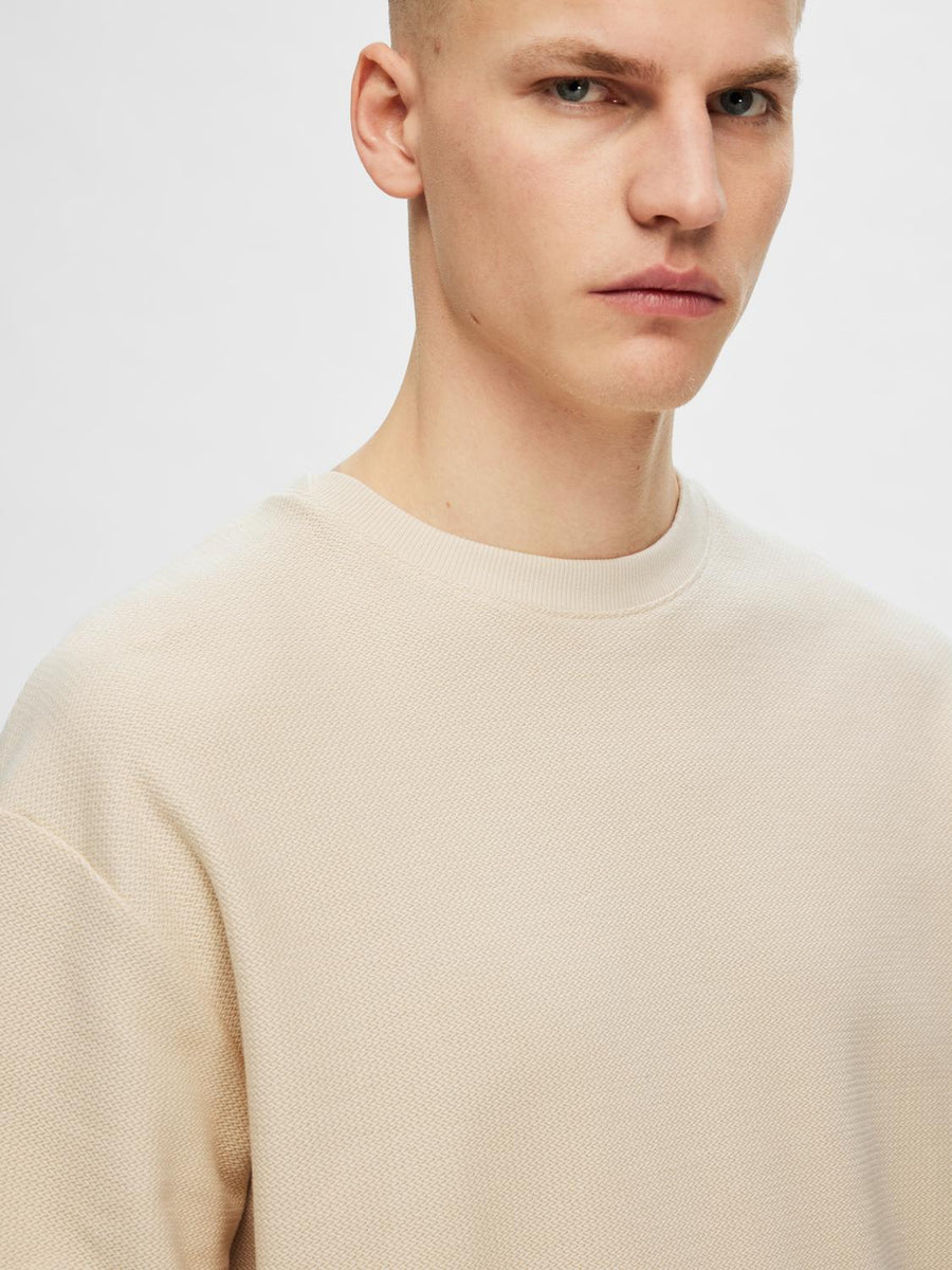 SELECTED HOMME Sweatshirt SLHRELAXOSKAR Organic Cotton