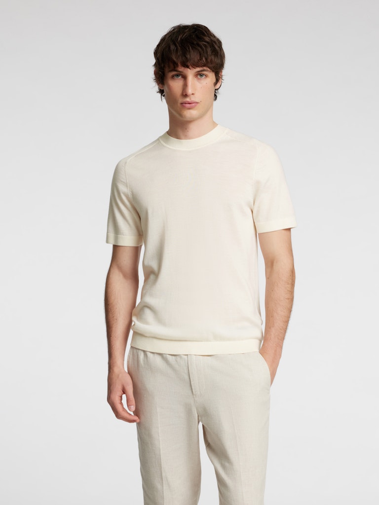 SELECTED HOMME Strick T-Shirt SLHTRAY Merino