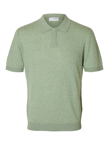 SELECTED HOMME Poloshirt  SLHCHANCE SS KNIT Organic Cotton Mix