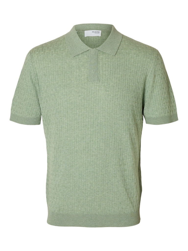 SELECTED HOMME Poloshirt  SLHCHANCE SS KNIT Organic Cotton Mix