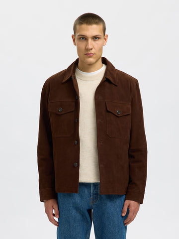 SELECTED HOMME Overshirt SLHTHOM Suede