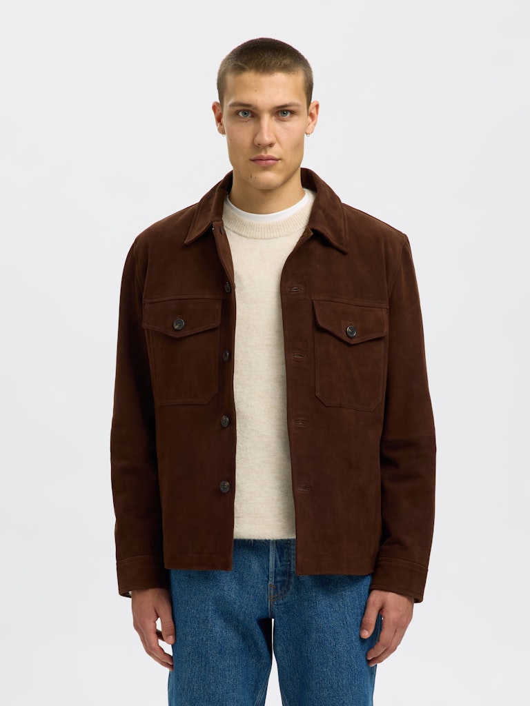 SELECTED HOMME Overshirt SLHTHOM Suede