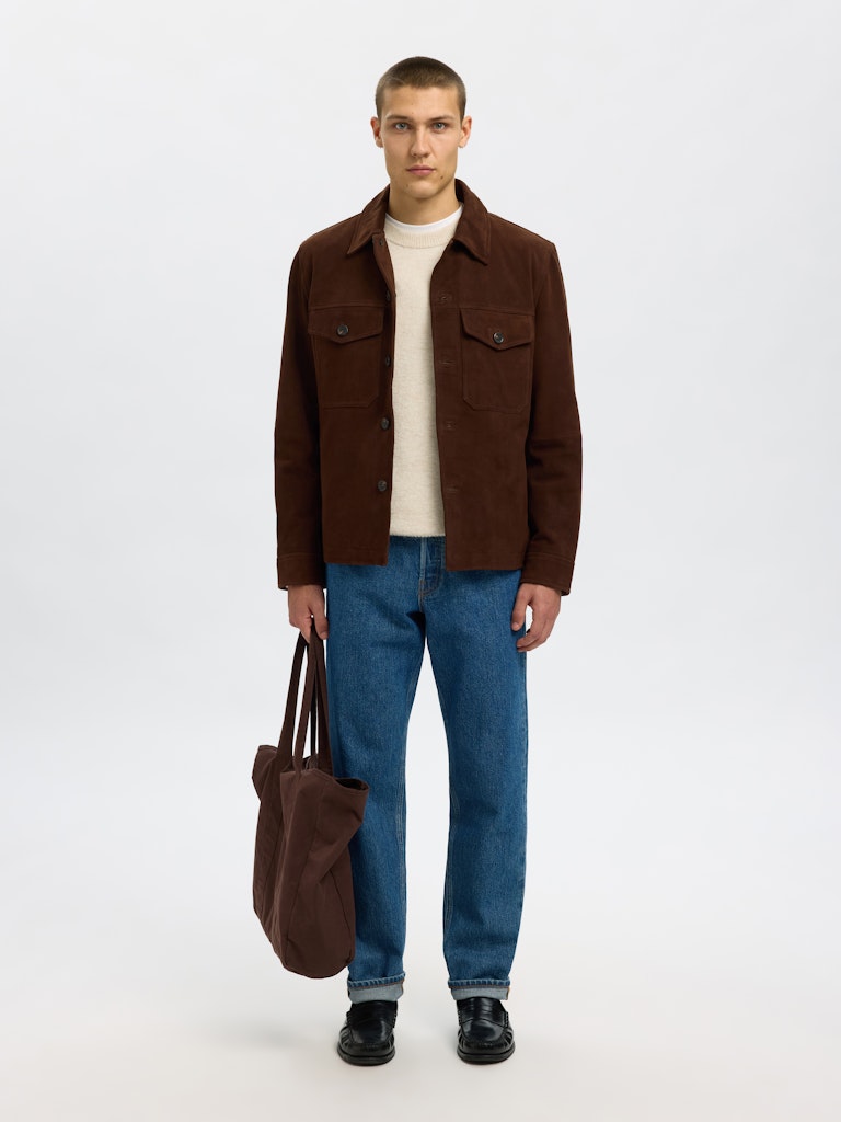 SELECTED HOMME Overshirt SLHTHOM Suede