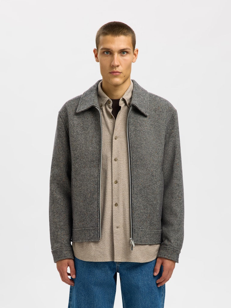 SELECTED HOMME Jacke SLHPHILIP Recycled Wool Blend