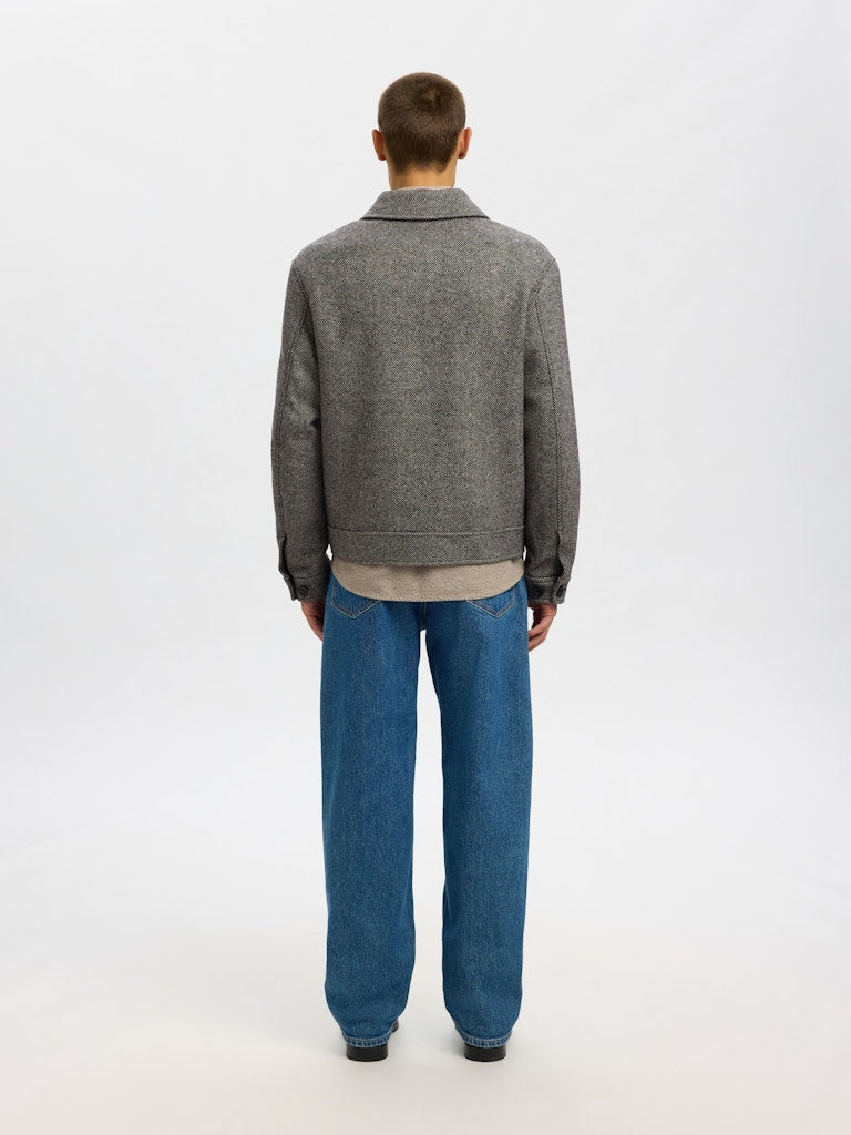 SELECTED HOMME Jacke SLHPHILIP Recycled Wool Blend